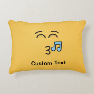 Almofada Decorativa Assobiar a face com Travesseiro decorativo sorride