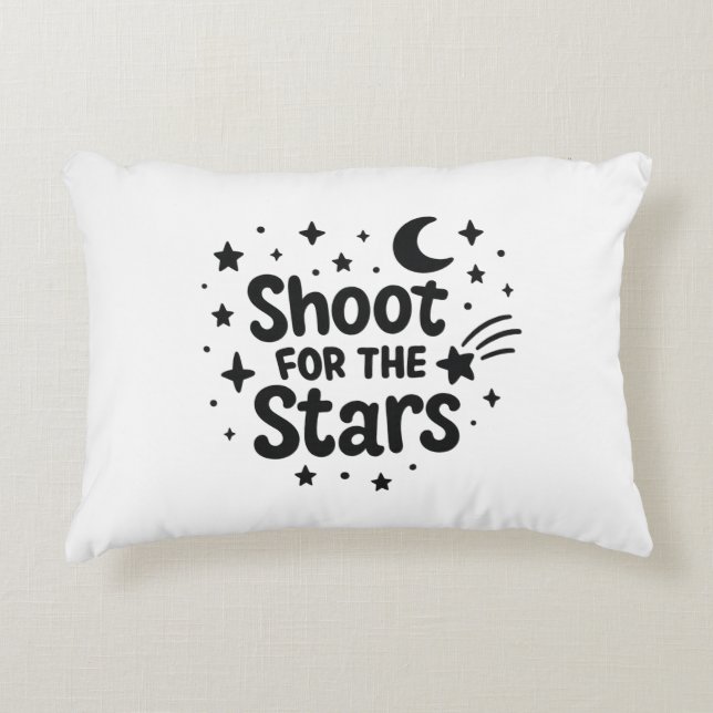 Almofada Decorativa Atire nas Estrelas (Frente)