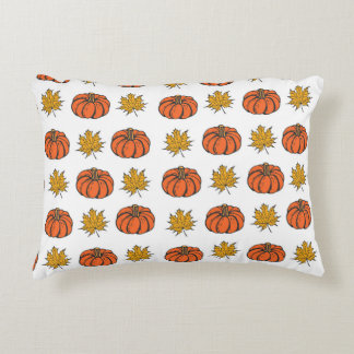 Almofada Decorativa Autumn Leaves: Padrão de Abóbora Desenhado À Mão