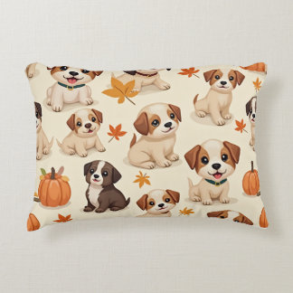 Almofada Decorativa "Autumn Puppies Decorative Travesseiro"