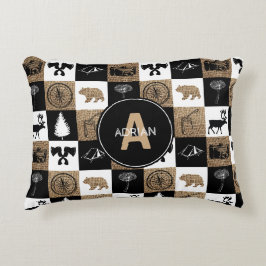 Almofada Decorativa Aventura Rustic Camping Outdoor