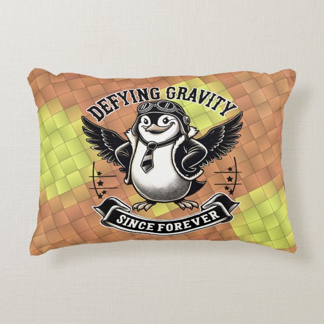 Almofada Decorativa Aviator Penguin (Frente)