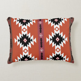 Almofada Decorativa Aztec Padrão Geométrico Colorido
