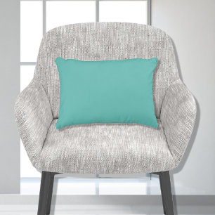 Almofada Decorativa Azul Água Teal Básico Cor Sólida 28x41 cm