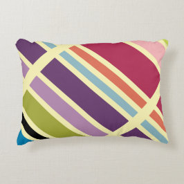 Almofada Decorativa Azul roxo e laranja negros