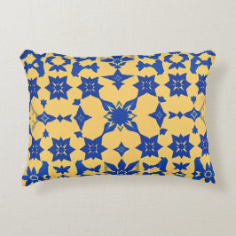 Almofada Decorativa Azulejo de Motivo de Azulejo Azul Caribenho 