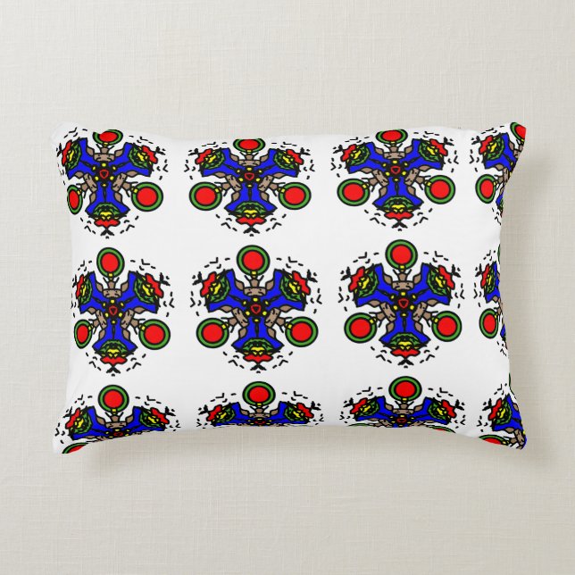 Almofada Decorativa Azulejo Zen Vibrante (Frente)