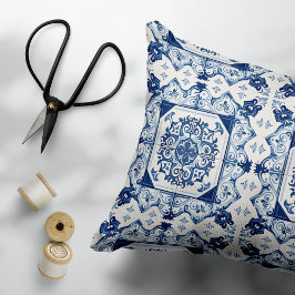 Almofada Decorativa Azulejos do Mediterrâneo, Portugal, Azulejo, Majol