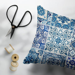 Almofada Decorativa Azulejos do Mediterrâneo, Portugal, Azulejo, Majol