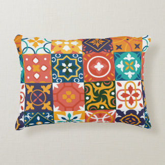 Almofada Decorativa Azulejos Vintage Fundo Vintage. Geom tradicional