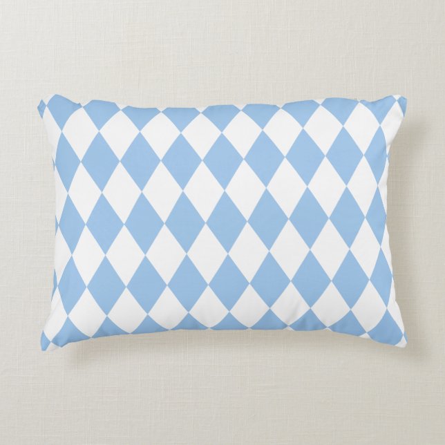 Almofada Decorativa Baby Blue Harlequin (Frente)