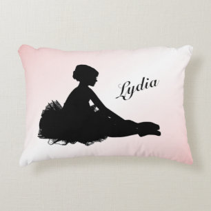 Almofada Decorativa Ballerina Cansada Personalizada c/ Nome Rosa