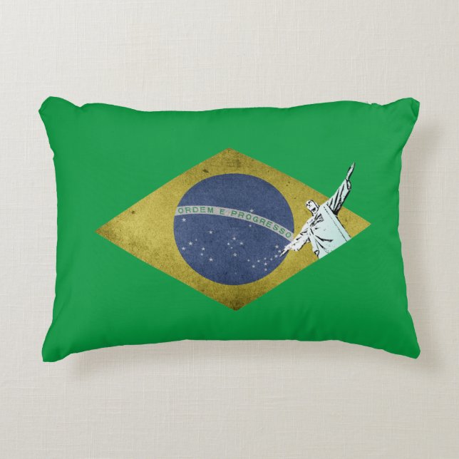 Almofada Decorativa Bandeira brasileira (Frente)