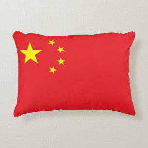 Almofada Decorativa Bandeira Chinesa