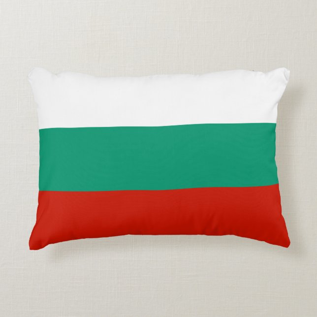 Almofada Decorativa Bandeira da Bulgária (Frente)