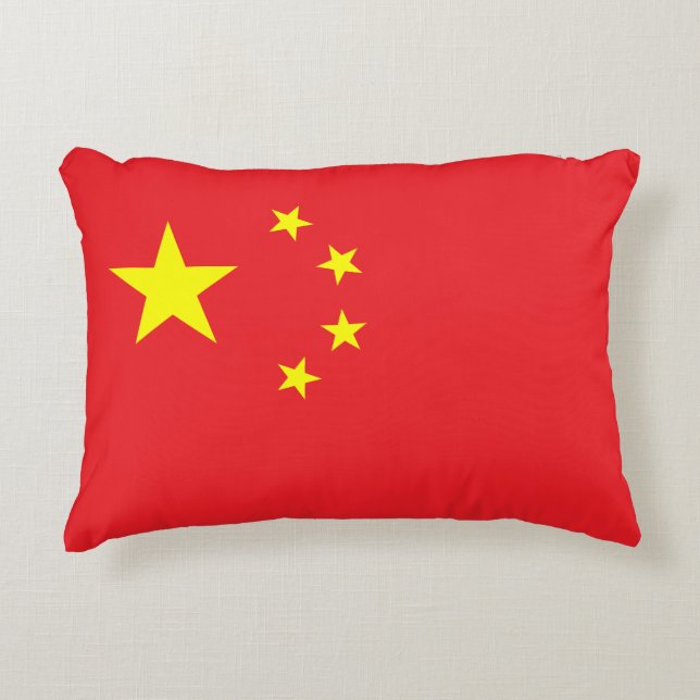 Almofada Decorativa Bandeira da China (Frente)