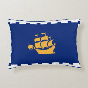Almofada Decorativa Bandeira da Cidade do Quebec