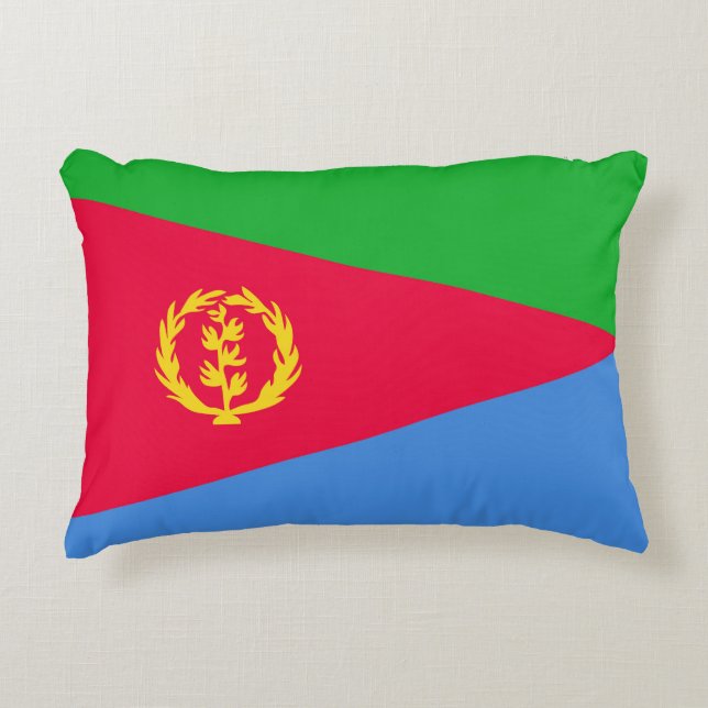 Almofada Decorativa Bandeira da Eritreia (Frente)