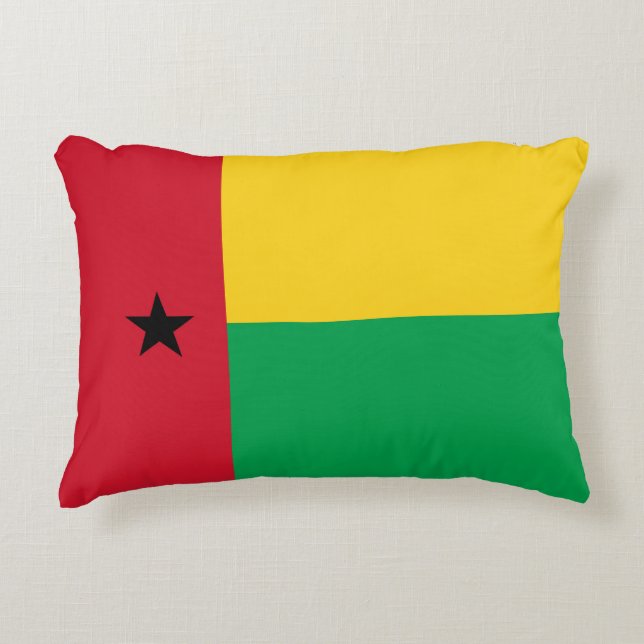 Almofada Decorativa Bandeira da Guiné-Bissau (Frente)