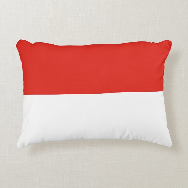 Almofada Decorativa Bandeira da Indonésia (Frente)