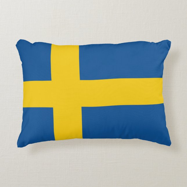 Almofada Decorativa Bandeira da Suecia (Frente)