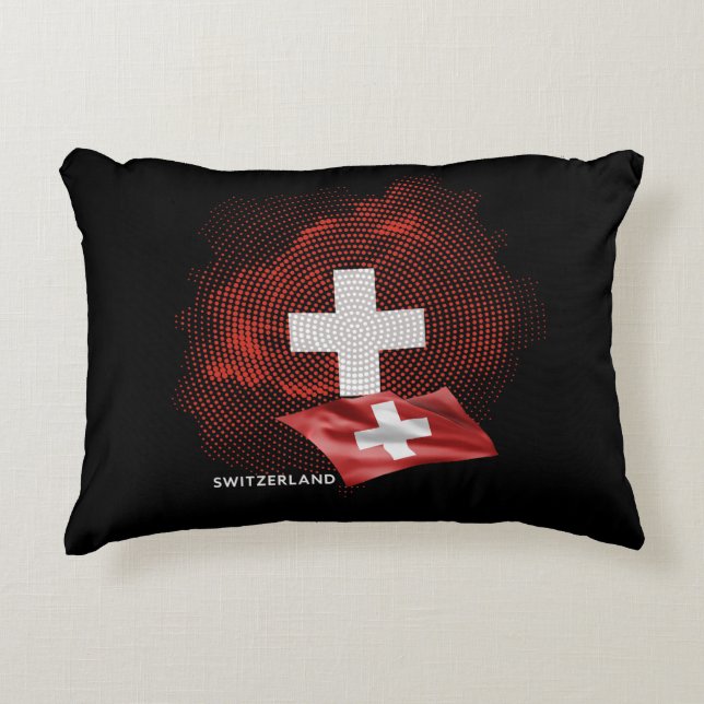 Almofada Decorativa bandeira da Suíça (Frente)