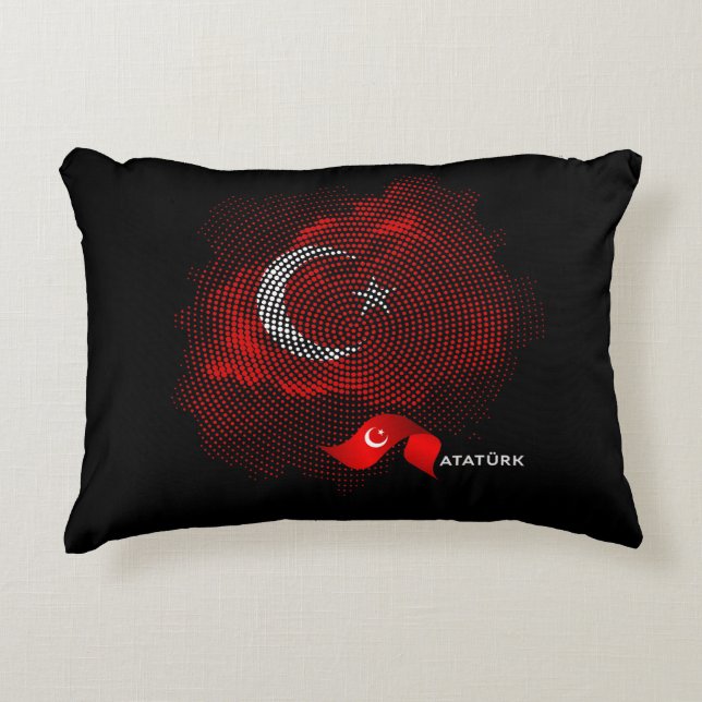 Almofada Decorativa bandeira da Turquia (Frente)