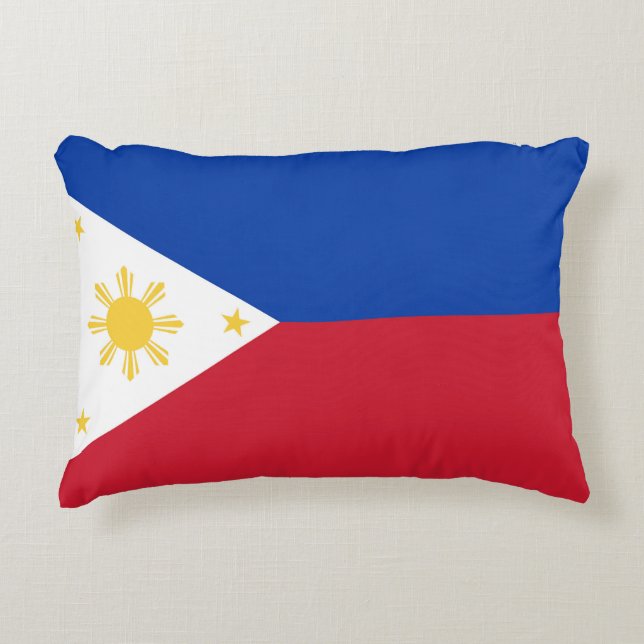 Almofada Decorativa Bandeira das Filipinas (Frente)