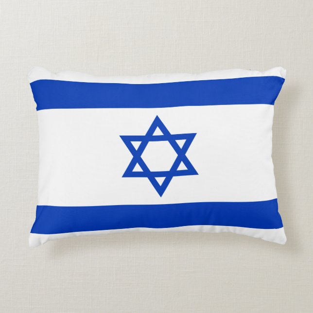 Almofada Decorativa Bandeira de Israel (Frente)