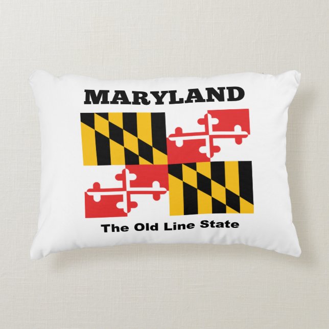 Almofada Decorativa bandeira de Maryland (Frente)