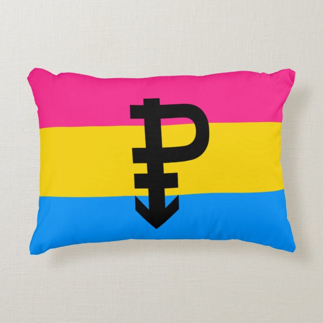 Almofada Decorativa Bandeira do Orgulho Pansexual (Frente)