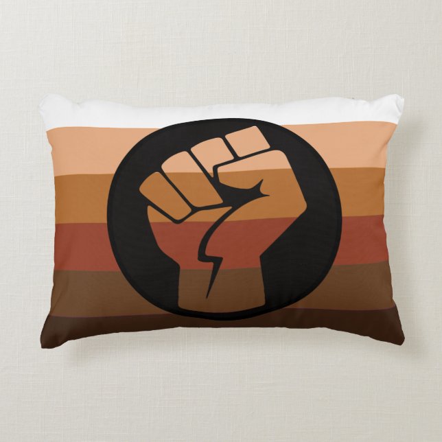 Almofada Decorativa Bandeira do Orgulho POC (Frente)