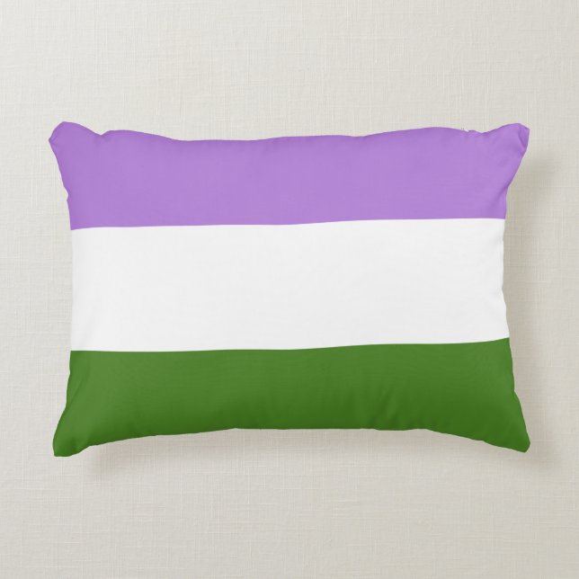 Almofada Decorativa Bandeira do Orgulho Queer (Frente)