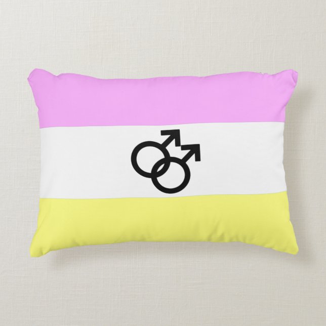 Almofada Decorativa Bandeira do Orgulho Twink (Frente)