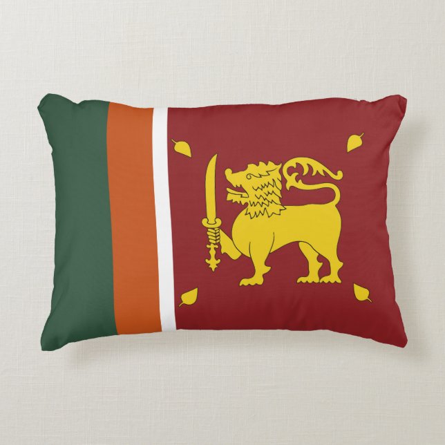 Almofada Decorativa Bandeira do Sri Lanka (Frente)