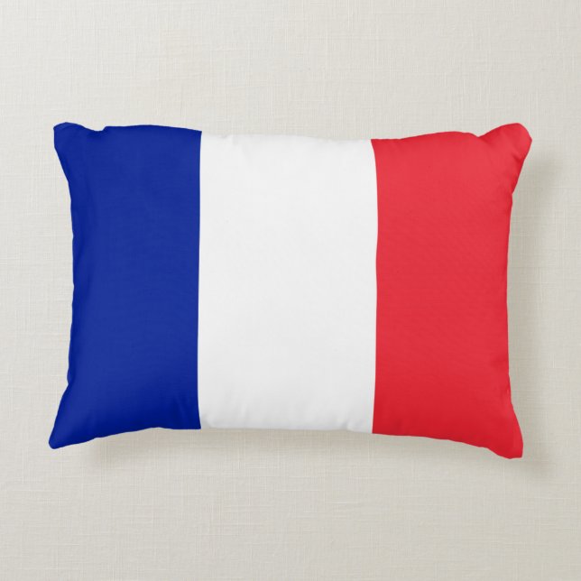 Almofada Decorativa Bandeira França (Verso)