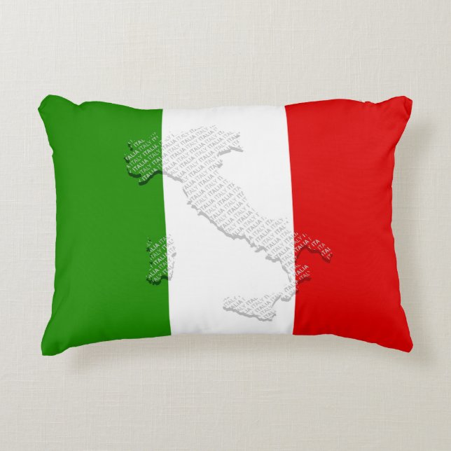 Almofada Decorativa Bandeira italiana (Frente)