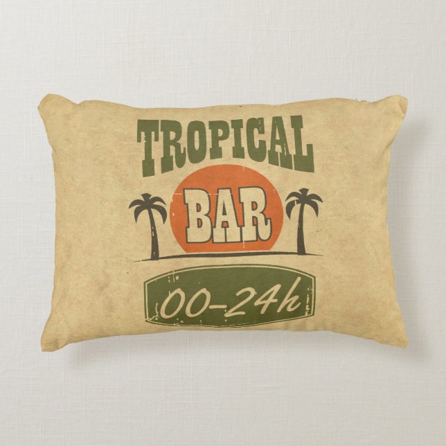 Almofada Decorativa Bar tropical (Frente)