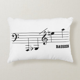 Almofada Decorativa Bassoon Playing Range