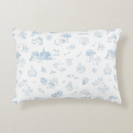 Almofada Decorativa Beatrix Peter the Rabbit Toile Chinoiserie Blue 