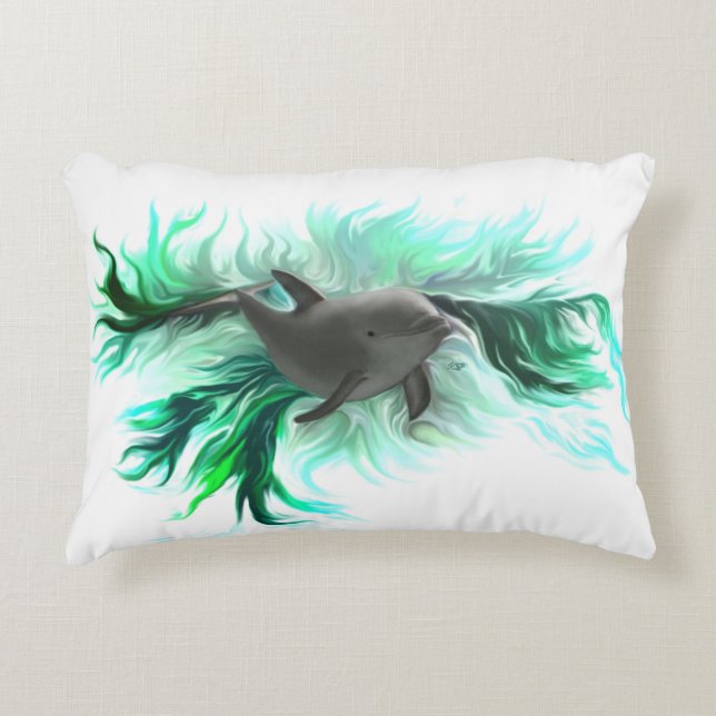 Almofada Decorativa Bebê Golfinho (Frente)