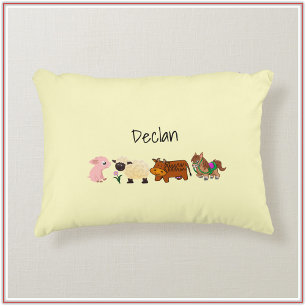 Almofada Decorativa Bebês de Quintal Amarelo Bonito