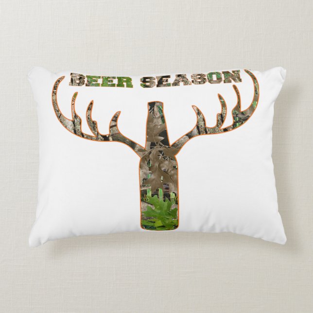Almofada Decorativa Beer Season Hunter Gift Para Hunter (Frente)