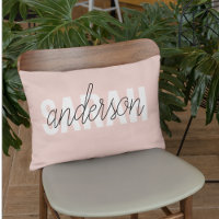 Beleza Rosa Moderna Pastel Personalizada Seu Nome