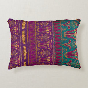 Almofada Decorativa Belo e antigo padrão egípcio roxo e lacaio
