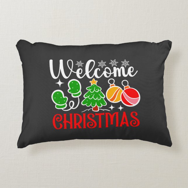 Almofada Decorativa Bem-vindo Natal (Frente)