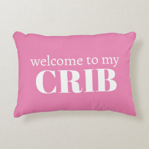 Almofada Decorativa Bem-vindos ao meu Crib... pararei de chorar se a M