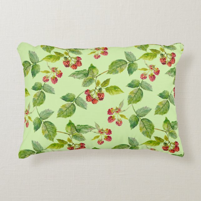 Almofada Decorativa Berry Saudável: Antecedentes De Framboesa Sem Cost (Frente)