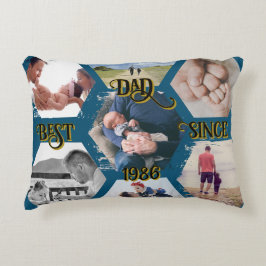 Almofada Decorativa "Best Dad Since" personalizable