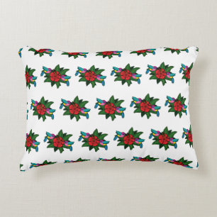 Almofada Decorativa Bicicletas bonitas em Hibiscus Flower Cartoon - W